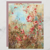 ヴィンテージ ピンク フラワー 和紙 オリガミ (正面/裏面)