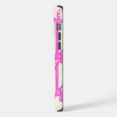 ヴィンテージ ピンク 明るい色 自転車柄 iPhone iPhoneケース (左側面)