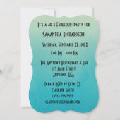 ヴィンテージ·ピンナップ·ガールとSea Shellパーティー 招待状 (裏面)