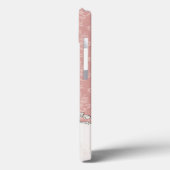 ヴィンテージ·ピン華美ク·ダマスク·フローラ·モノグラム Case-Mate iPhoneケース (裏面 / 左)