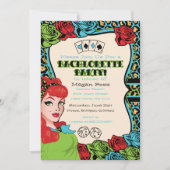ヴィンテージ·ピン·アップ·ガール、ロック·ア·ビリー·招待状 招待状 (正面)