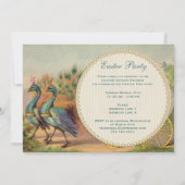 ヴィンテージ・ピーコックス＆エッグ・カレッジ・イースター・パーティー 招待状 (裏面)