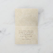 ヴィンテージ ピーコック&エッチング 感謝のメッセージカード サンキューカード (内部)