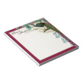 ヴィンテージ・ピーコック、フェザー・イン・エッチング、ニューオーリンズ ノートパッド (アングル)