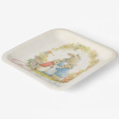 ヴィンテージ・ピーターザラビットジェンダーが男の子を明かす ペーパープレート (傾斜あり)