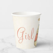 ヴィンテージ・ピーターザラビットジェンダーが男の子を明かす 紙コップ (正面)