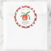 ヴィンテージ ピーチゼリー カントリー風 ラウンドシール (バッグ)