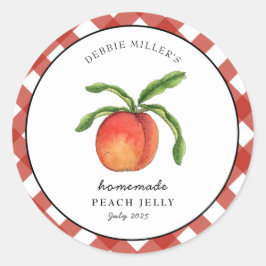 ヴィンテージ ピーチ ゼリー カントリー スタイル ラウンドシール