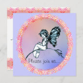 ヴィンテージ·フかわいらしェアリー、招待状 招待状 (正面/裏面)