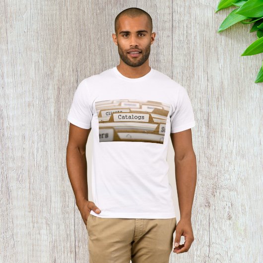 ヴィンテージ ファイルフォルダーカタログ タブ 整理術 Tシャツ