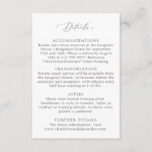 ヴィンテージ、ファインアートインスパイアの結婚詳細 エンクロージャーカード (正面)