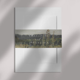 ヴィンテージ、ファインアートインスパイア 招待状ベリーバンド