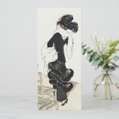 ヴィンテージ ファッション レディー、ハウテ・クチュール バースデー パーティー 招待状 (スタンド正面)