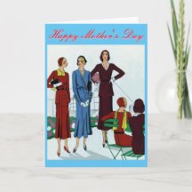 ヴィンテージ ファッション 母の日のカード