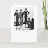 ヴィンテージ ファッション 母の日 カード (裏面)