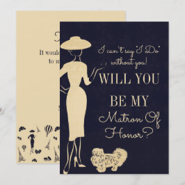 ヴィンテージ ファッション 私のマトロン オブ オナー カード