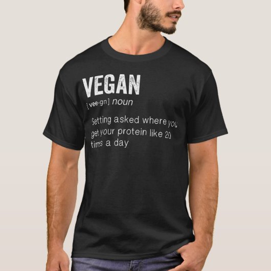 ヴィンテージ・ファニー・ベジタリアン Tシャツ (正面)