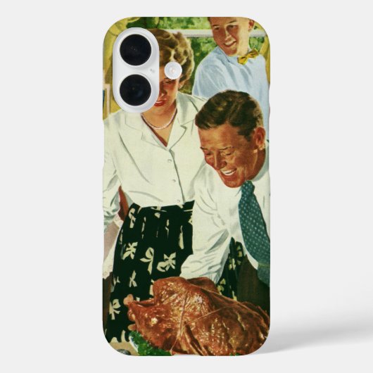 ヴィンテージ ファミリー キッチン 感謝祭の食事 Case-Mate iPhoneケース (裏面)