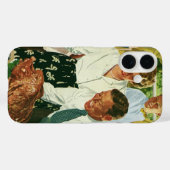 ヴィンテージ ファミリー キッチン 感謝祭の食事 Case-Mate iPhoneケース (裏面 (横))