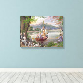 ヴィンテージ·ファミリー·ラ絵画イフズ キャンバスプリント (インサイチュ (ウッドフロア))