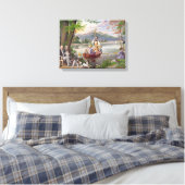 ヴィンテージ·ファミリー·ラ絵画イフズ キャンバスプリント (インサイチュ (寝室))