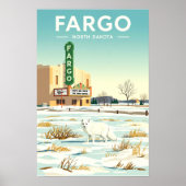 ヴィンテージ ファーゴ ノースダコタ州 ポスター (正面)