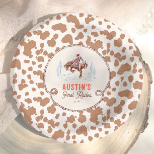ヴィンテージ ファーストロデオ カウボーイ 1歳の誕生日 ペーパーボウル