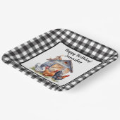 ヴィンテージ ファームハウススタイルの誕生日用紙皿 ペーパープレート (傾斜あり)