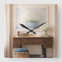 ヴィンテージ ファームハウス コテージコア ラスティック クロック