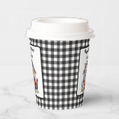 ヴィンテージ ファームハウス スタイルのニワトリ 誕生日 紙コップ (右)