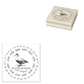 ヴィンテージ ファームハウス ダックエッグ カートン スタンプ (押印)