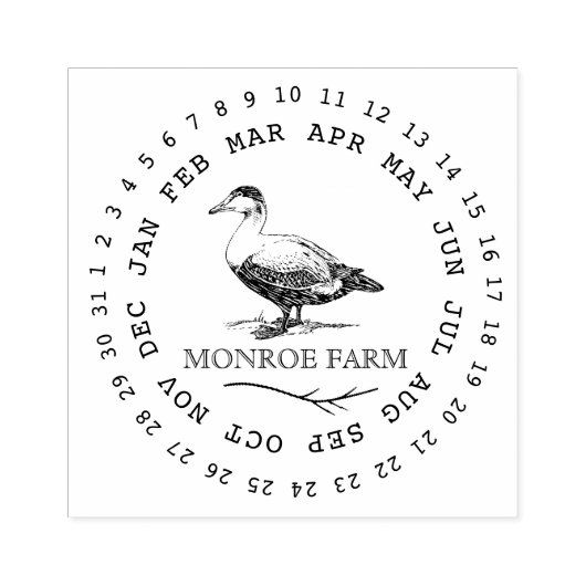 ヴィンテージ ファームハウス ダックエッグ カートン スタンプ (インプリント)