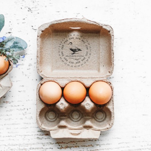 ヴィンテージ ファームハウス ダックエッグ カートン スタンプ