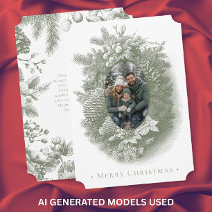 ヴィンテージ ファームハウス トワール ボタニカル クリスマス 写真