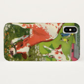 ヴィンテージ ファーム アニマルズ 牛と農家の風景 Case-Mate iPhoneケース (裏面(横))