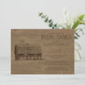 ヴィンテージ ファーム ウェディング シャワー 招待状 (スタンド正面)