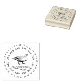 ヴィンテージ ファーム エレガント ダック エッグ カートン スタンプ (押印)