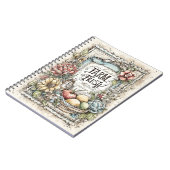 ヴィンテージ ファーム フレッシュ フルーツと野菜の模様 ノートブック (左側)