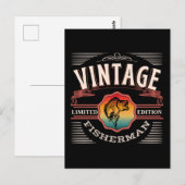 ヴィンテージ フィッシャーマン リミテッド エディション ポストカード (正面/裏面)