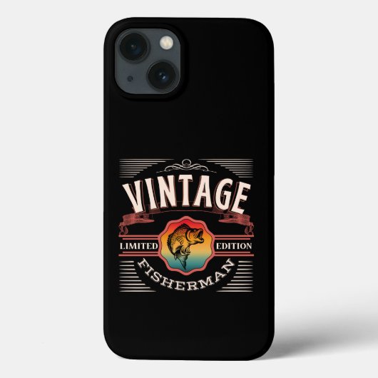 ヴィンテージ フィッシャーマン 限定版 Case-Mate iPhoneケース (裏面)