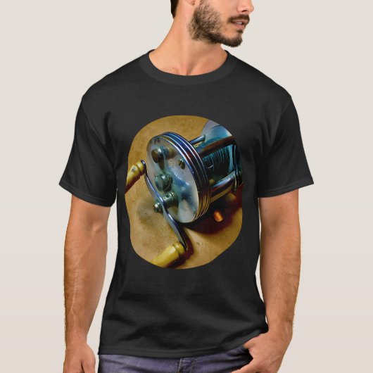 ヴィンテージ フィッシングリール Tシャツ (正面)