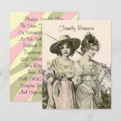 ヴィンテージ フィッシング ファミリー リユニオン ご招待状 招待状 (正面/裏面)