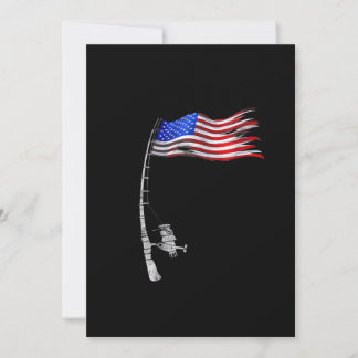 ヴィンテージ フィッシング ロッド アメリカ国旗 おもしろ フィッシング ギ セーブザデート