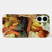 ヴィンテージ フィッシング、少年と彼の子犬と虫たち Case-Mate iPhoneケース (裏面 (横))