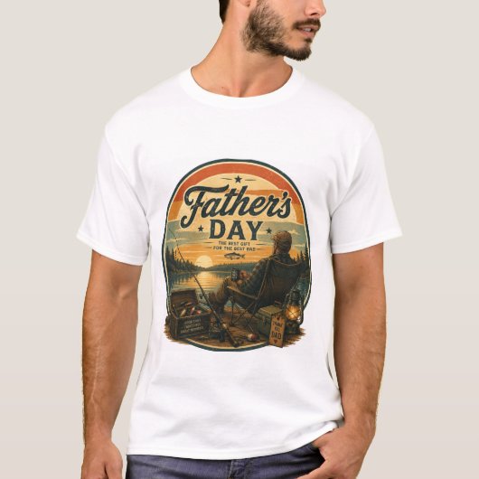ヴィンテージ フィッシング 父の日 Tシャツ (正面)