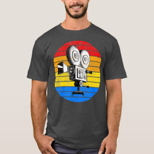 ヴィンテージ フィルム レトロ カメラ 35mm 70mm 映画 tシャツ