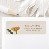 ヴィンテージ フェアリーコア フラワーティーパーティー 返送先住所 ラベル (インサイチュ)