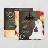 ヴィンテージ・フェアリーテイル・ウェディング  招待状 (正面/裏面)