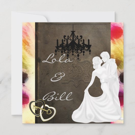 ヴィンテージ・フェアリーテイル・ウェディング  招待状 (正面)