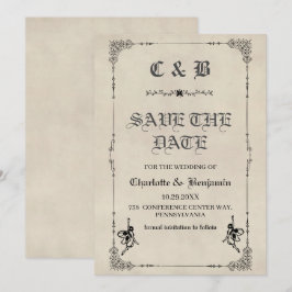 ヴィンテージ フェアリーテイル ストーリーブック ウェディング セーブ・ザ・デート